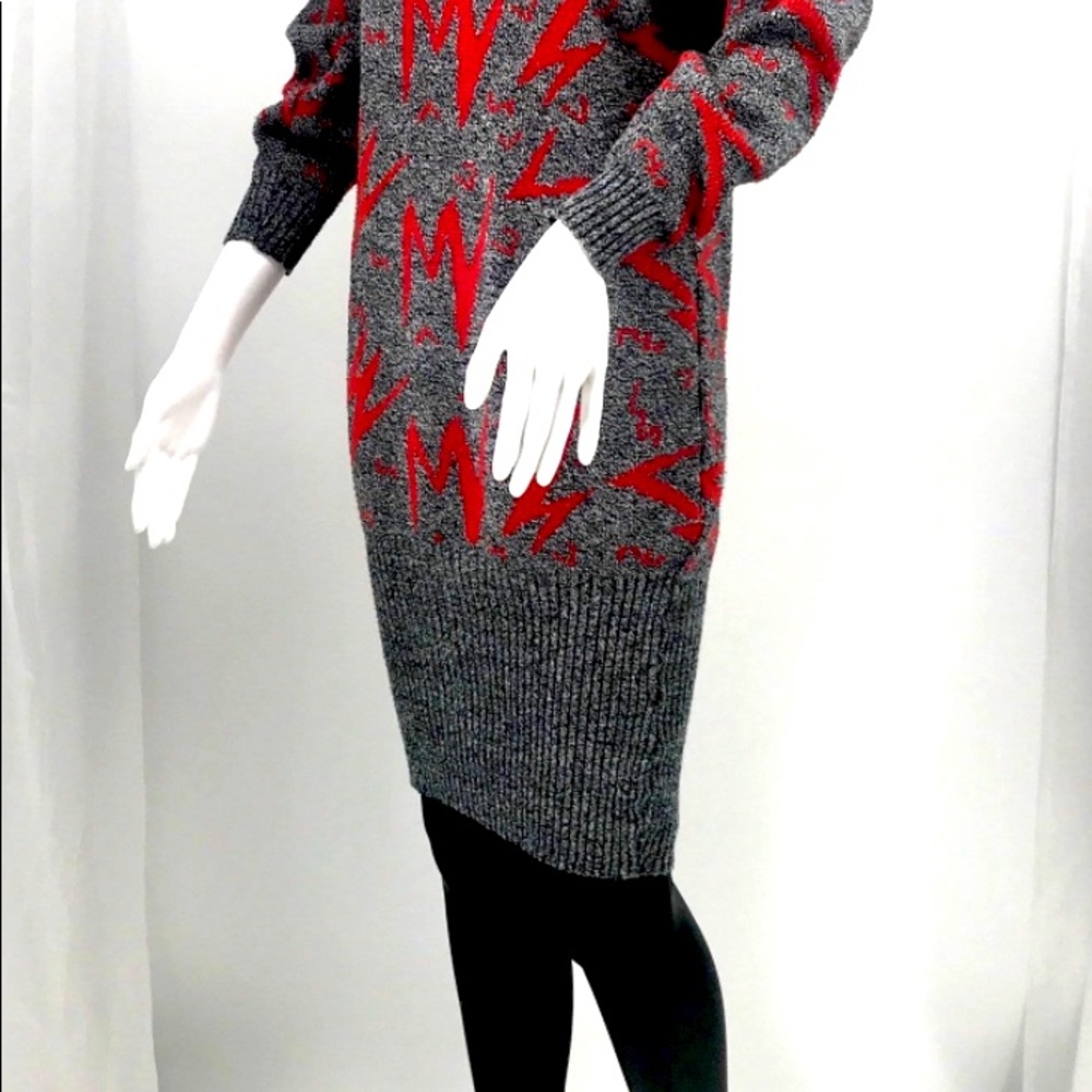 Dressy Tessy 80’s Vintage Sweater Dress Red Size S